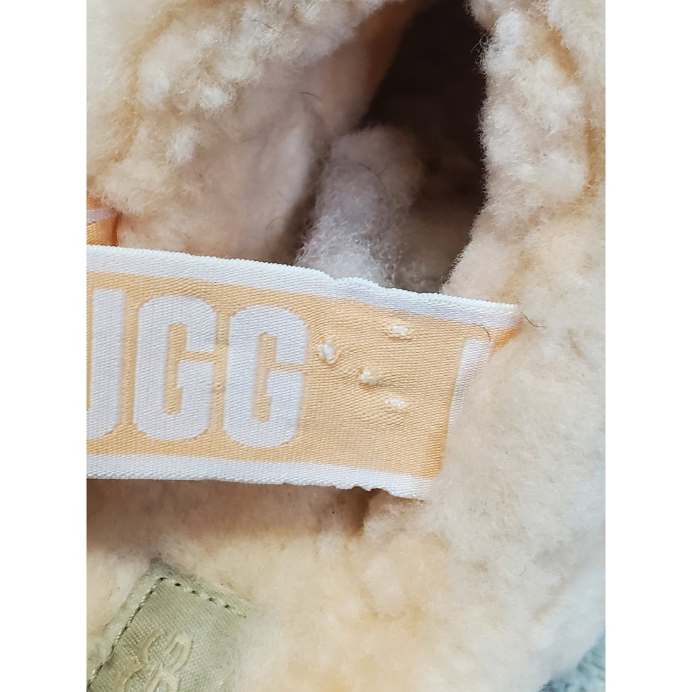 Ugg Peach Fluff Yeah Slip On Slingback Platform Slides Shoes 9 Cozy Winter - Picture 11 of 11